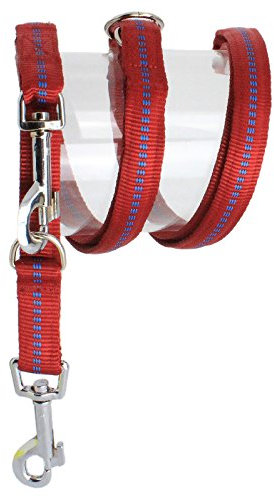 Koch G4401502 Nylon-Leine 3fach verstellbar gepolstert, S, rot, breite: 15 mm
