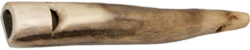 EUROHUNT Hundepfeife aus Hirschhorn, ca. 8-11cm lang, Hundezubehör, Hundetraining, Einzeltonpfeife