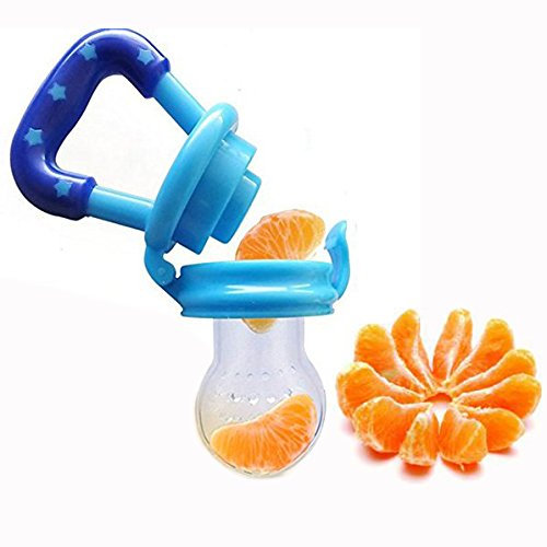Jzhen Chupete Fruta Comedero de Frutas Bebe, Alimentador Mordedor para Bebés