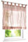 1 Stück Raffrollo mit farbigen Wellen Muster Design Raffgardine Voile Vorhang (BxH 100x140cm, Sand)