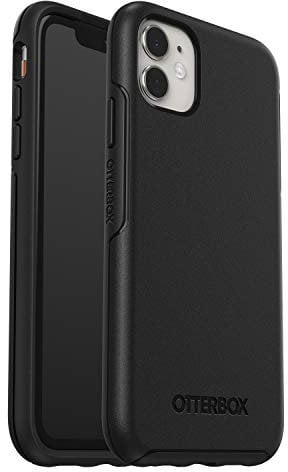 OtterBox Symmetry Clear series protective case for Apple iPhone 11, slim, drop-proof, transparent case, black
