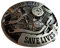 Shirtmatic Skull Totenkopf Kreuz Buckle 3D Gürtelschnallen Biker Rocker (Loud pipes)