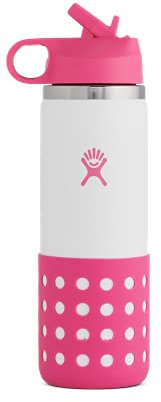 HYDRO FLASK - Trinkflasche für Kinder, 354ml (12oz) - Vakuumisolierte Wasserflasche aus Edelstahl - Thermoflasche mit praktischem Straw Lid-Trinkhalmdeckel - BPA-frei, Spülmaschinenfest - Punch