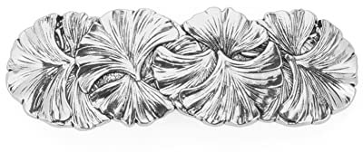 KKJOY Vintage Metall Haarspange Silber, Ginkgo Blatt Haarklammer, Haarnadeln Groß, Gothic Haarspangen Damen, Braut Haarschmuck Hochzeit, Bananenspange für Frauen und Mädchen