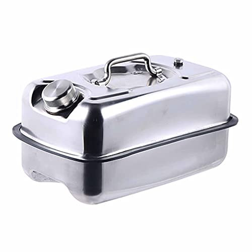 WUTONG 304 Acier en Acier Inoxydable Can 5L 10 litres Diesel Jerry Peut Chauffer Le récipient avec Un Bec d'essence de Bec verseur