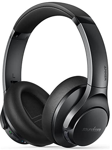 soundcore Anker A3045H11 Life Q20+, Bluetooth Headset, 40 Stunden Wiedergabezeit, Aktive Geräuschunterdrückung, Mikrofon