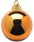 Deco Woerner Kupfer, glänzende Weihnachtskugeln aus schwer entflammbarem Kunststoff, 15 cm Ø - 3 Stück