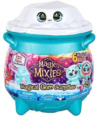 Magic Mixies Mixies-14883 Caldero Sorpresa de Gemas mágicas, Magia de Agua, Multicolor, Medium (Moose Toys 14883)