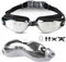 Moseem Schwimmbrille für Herren Damen Kinder, Taucherbrille Kinder 10 Jahre und Erwachsene,Antibeschlag und UV Schutz für Erwachsene Herren Frauen und Schwimmbrille Kinder 10+,Silber