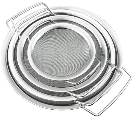 4 Packs Fine Mesh Paint Strainer 60 Mesh Stainless Steel Paint Filter Emulsion Honey Funnel Filter Cover Fits 5 Gallon Paint Bucket Filter Tool Insert Strains