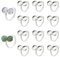 PH PandaHall 14 Stück Ring Rohlinge, Fingerring Blank Base Verstellbare Manschettenringeinstellungen Cabochonbasis 304 Edelstahl Flache Runde Lünette Tablett Für Zubehör Zur Schmuckherstellung