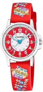 Calypso Mädchenuhr Analog aus Kautschuk Rot