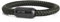 Akitsune Portus Bracelet Corde Voile | Boucle magntique Bracelet Femme Ancre Homme Maritime - Noir Mat-Olive 20cm