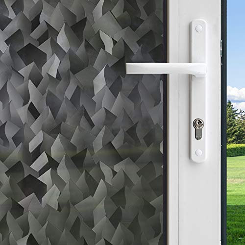 Gila® Glas-Szenen, Holzkohle, dekorative Fensterfolie, DIY, statische Haftung, 91,4 x 198,1 cm