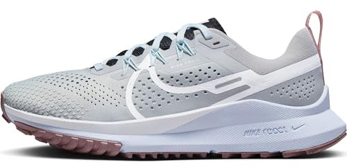 Nike Damen W React Pegasus Trail 4 Laufschuhe, Lt Smoke Grey/White-Black-Glacier Blue, 39 EU