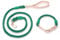 YUDOTE Dog Collar and Lead Matching Sets Hand-dyed Cotton Rope Leash 1.5m for Medium Dogs Daily Use,Forest Green