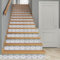 14 Stück Treppenaufkleber Selbstklebende,18x100cm Treppe Aufkleber für Treppenstufen,DIY Aufkleber Fliesenaufkleber Haus Dekoration für Treppenstufen Küche Bad (001)