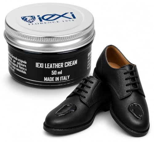 Crème de Cirage - Lustrante pour Chaussures en Cuir Véritable - Made in Italy - Soin Intensif et Professionnel - Crème Nourrissante et Ravivante 50 ml – Entretien, Protection et Brillance du Cuir
