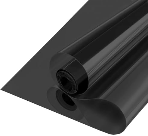 MOCNT Pellicola Oscurante per Vetri Nero Puro 5% VLT Pellicola Oscurante Pellicola Privacy Adesivo per Protezione Solare Pellicola Finestre Controllo Calore 90cmX400cm
