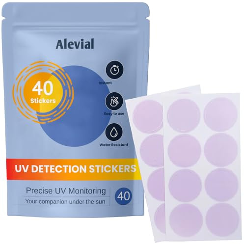 Nouveaux autocollants UV de protection solaire réutilisables, adaptés aux enfants et aux adultes, lot de 40 patchs