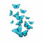 Teal Butterfly Stickers, Hardwearing Waterproof 0% Transparency Decals, DIY Peel & Stick Perfect to Cover Marks, Wall Decor, Weatherproof for Cars & Other Home Projects. LaoGraphics® (12 Teal, A5)