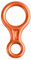 Azarxis 35kN Abseilachter, Abseilgerät Klettern 8 Descender für Erholung im Freien (Orange)