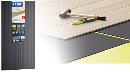 XPS Foam Underlay, 3mm Thickness, for Wood and Laminate Flooring, High Sound and Thermal Insulation (4 Pack (20m2 Coverage))