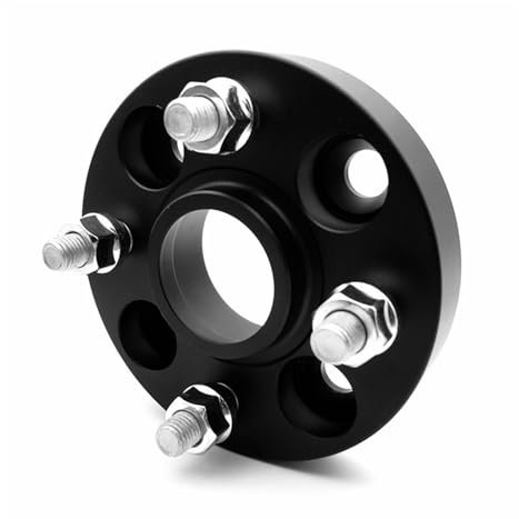 Spurverbreiterung Geschmiedete Aluminiumlegierung, 2 Stück, Spurverbreiterungen, Adapter PCD 4x100 CB 60.1 für Renault für Clio für Captur für Megane Logan Wind(Schwarz,20mm 2PCS)