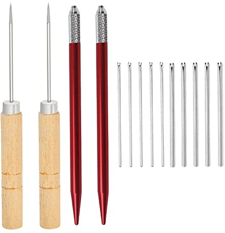 Ｚｉａｌｏｆｉ Doll Hair Rooting Tool Reborn Hair Rooting Tool für Heimwerker, 5x0,6mm5x0,8mmNadel