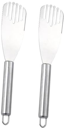 OFFSCH Pfannenwender Backschaufel Kuchenschaufel Steakspatel Edelstahlspatel Mit Aufhängeöse Für Einfache Lagerung Silber