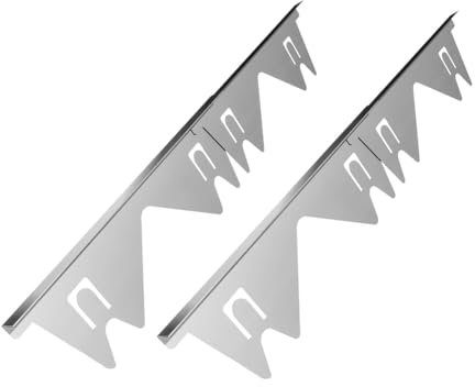 Giyofom 2 Paires Couvercles Cuisinière en Acier Inoxydable, Remplissage de Cuisinière, Protection Cuisinière pour Couvercles Latéraux Comptoir de Four Cuisine,Kit Garniture de Cuisinière