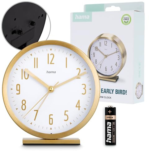 Hama Skye Wecker, ohne Ticken, Gold