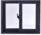 Finestra Finestra Scorrevole Orizzontale per Ventilazione, Finestra In Alluminio per La Privacy con Vetro e Zanzariere, Finestra Grande e Piccola per Pollaio, Finestra per Capannoni(Black,40x40cm(15.6