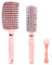 HEYMKGO 14 Pcs Professional Barber Hair Comb Set for Men & Women, Hair Cutting Kit with Wide Tooth Comb, Rat Tail Comb, Clipper Brush, Neck Duster, Styling Clips for Salon Grooming Tools (Pink)
