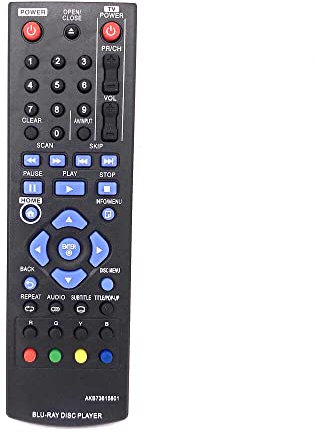 XINFUTE New AKB73615801 fit for LG Blu-Ray DVD Player BD Remote Control BP220 BP320 BP125