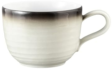 Seltmann Weiden Terra Kaffeetasse, 260 ml, Kaffeeobertasse mit spiralförmigem Relief, Spülmaschinen- und mikrowellenfest, Porzellan, Corso
