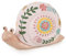 Logbuch-Verlag Deko Schnecke Figur zum Hinstellen rosa bunt Schneckenfigur Ostern Sommer Frühling Gartendeko 14 cm
