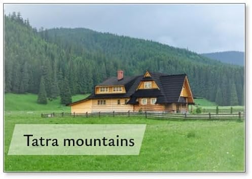 Holzhaus – Tatra-Gebirge, Kühlschrankmagnet