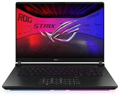 ASUS ROG Strix Scar 16 G635LR Laptop; 16 WQXGA 240Hz/3ms 16:9 MiniLED Display; Intel Core Ultra 9 275HX; 32GB RAM; 1TB SSD; NVIDIA RTX 5070 Ti; Win11 Home; QWERTZ; Off Black; 3Monate GamePass
