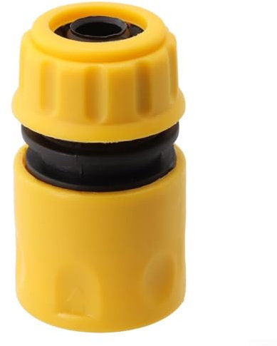 Quick Release Water Stop Connector Garden Hose Fitting 12mm Polypropylene Attachment for Faucets Water Pipes Temperature Resistant Yellow