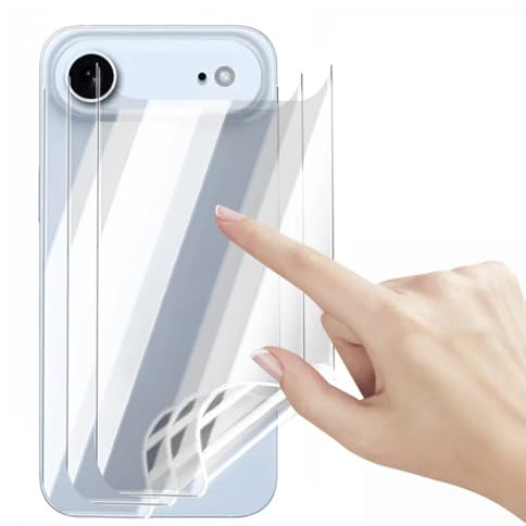 Stejnhge [2Pcs] Back Hydrogel Film for iPhone 17 Air/iPhone Air (6.5), Rear Screen Protector [Clear HD] TPU Protective Film