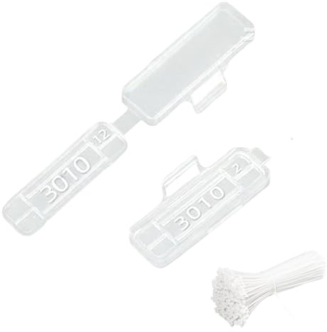50 Stück Kabeletiketten Kabel,Beschriftung mit Kabelbinder durchsichtig,Kabelbeschriftung Clip​,Kabel Etiketten,Kabelmarkierer Kabelbeschriftung,für Kennzeichnung und Sortierung Kabeln Art (3010)