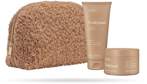 Pupa Teddyland - Kit 1 Gel Doccia 200ml & Scrub Corpo Profumato 150ml (Latte E Chicchi Di Caffe')