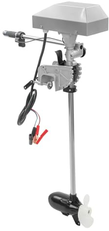 Elektrischer Außenbordmotor 12-24V, 800-1500W Aussenborder mit Stufenloser & LED Display, Trolling-Motor 2100-4200rmp für alle Boote mit einer Länge von 6,6-14,8 Fuß