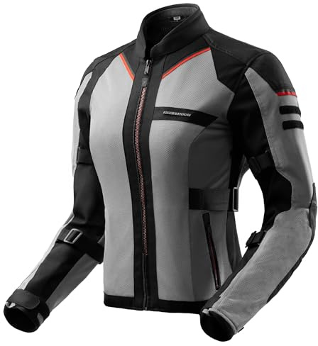 REBELHORN Scandal 3 Women Motorradjacke Damen | Textil | Ellbogen und Schulterprotektoren Stufe 2 | Große Mesh Belüftungspaneele | Schutzstufe AA | Größen bis 7XL