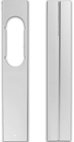 Plaque fenêtre pour volet roulant, panneau de calfeutrage pour tuyau d’évacuation de climatiseur mobile, sans perçage pour fenêtre coulissante (2PCS)