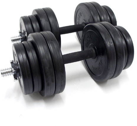Bodymax Deluxe 40kg Rubber Dumbbell Kit