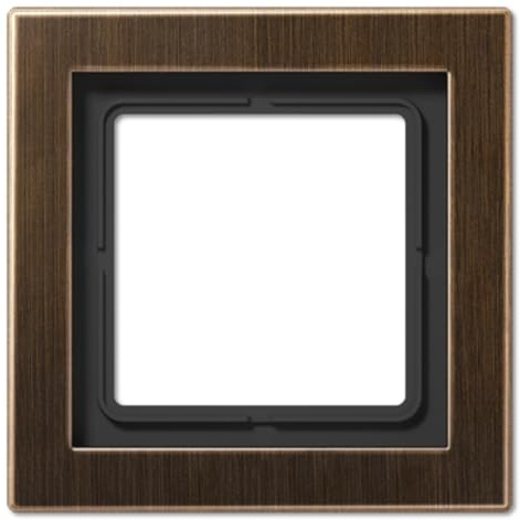 Jung Rahmen 1fach Serie LS-Design Messing antik, 1 Stück, MED 2981 AT