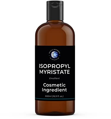 Mystic Moments | Isopropyl Myristate Liquid | 500ml | Emollient & Solubiliser works as a solvent, carrier or emollient in cosmetic and fragrance formulations.