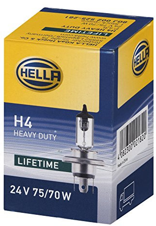 HELLA 8GJ 002 525-281 Glühlampe - H4 - 24V - 75/70W - Sockelausführung: P43t-38